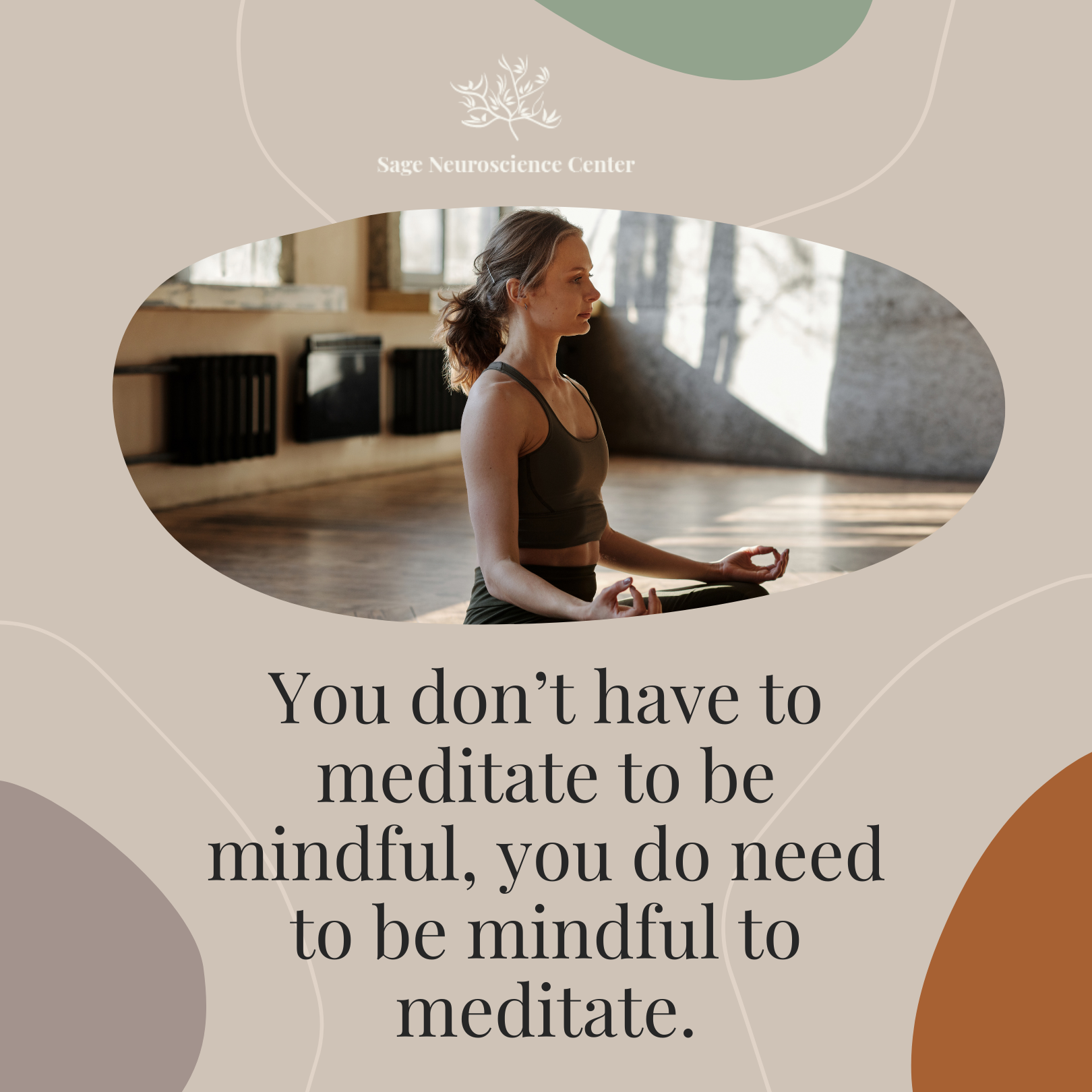 mindful to meditate